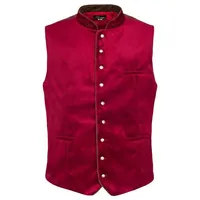 Ramona Lippert Trachtenweste Trachten Weste Herren Xaver weinrot oder steingrau rot 50