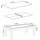 vente-unique Tisch - Tischtennis - 213*112*81.5cm - Grau - Grau