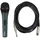 HQ Power Dynamisches Mikrofon mit transportkoffer schwarz