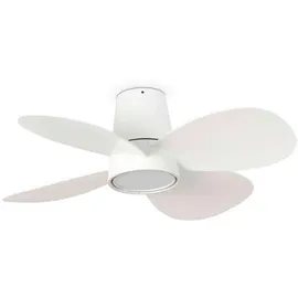 faro BARCELONA Klover 80 cm Deckenventilator Weiß