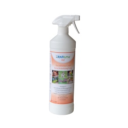RAFIlythe® PET Desinfektion und Geruchsbekämpfung, Geruchsneutralisator und Reinigungsmittel für Tierbereiche, 1 Liter - Flasche mit Sprühpistole