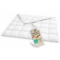 medium Daunendecke, 135 x 200 cm, Ganzjahresdecke, 70% Daunen / 30% Federn, allergikergeeignet, Bodyprotect - Weiß