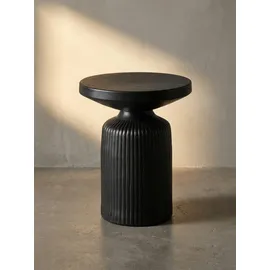 KADIMA DESIGN Beistelltisch Ø 40 x 50 cm Schwarz