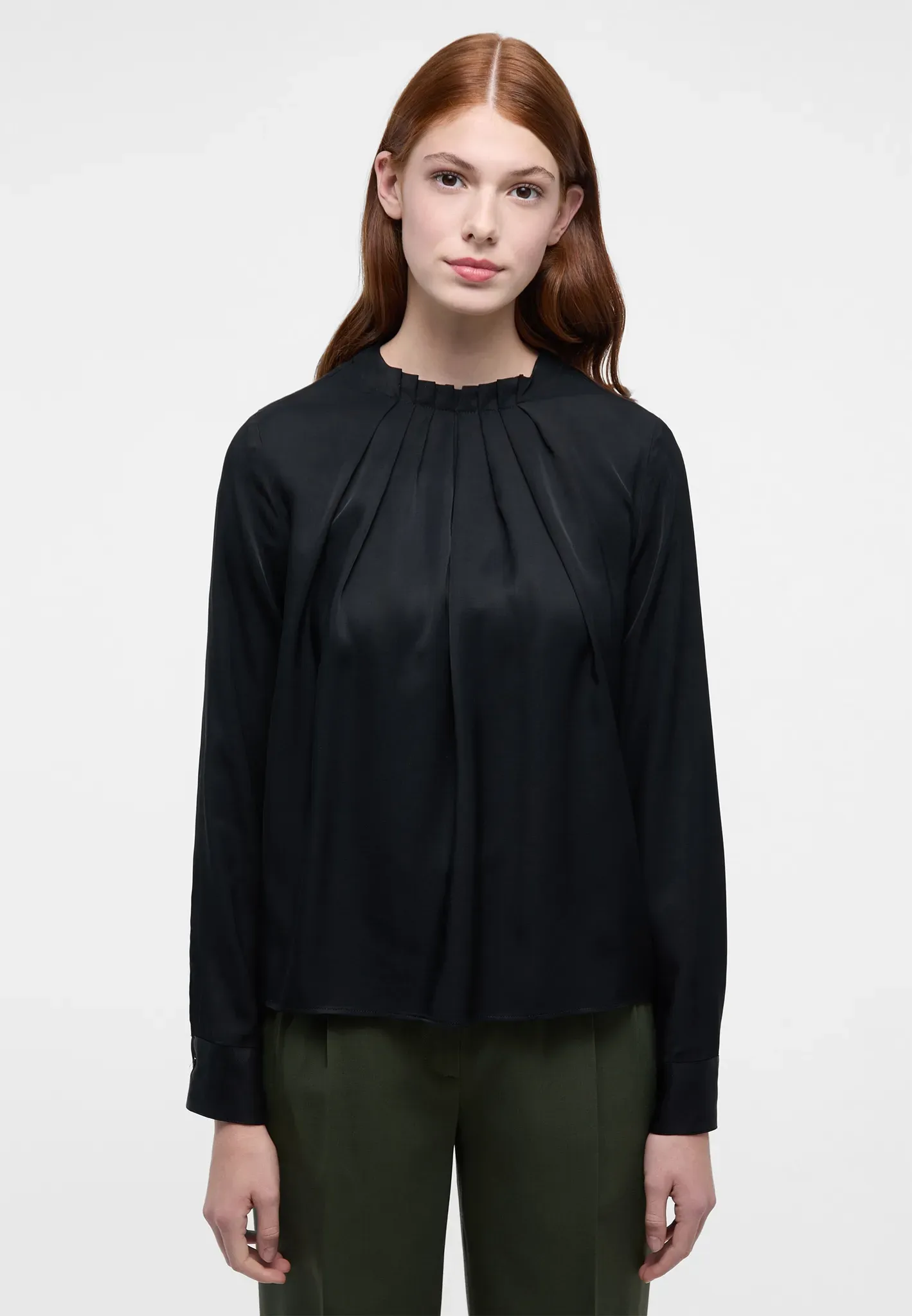 Eterna Shirtbluse »LOOSE FIT« Eterna schwarz 46