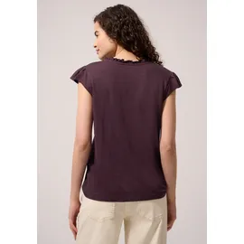 street one studio STREET ONE Dropped Shoulder Shirt mit Split Neck - Lila