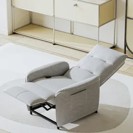 [en.casa] Sessel Savukoski 102x58x81cm Hellgrau