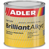 ADLER Brilliantalkyd - Rot, RAL3000 Feuerrot 750 ml - Kunstharzlack glänzend, Decklack für innen und außen, Wetterbeständigt, Bootslack, Yachtlack