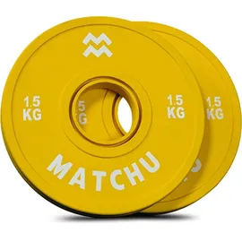 Matchu Sports Matchu Mini Hantelscheiben Fractional Plates 1,5 kg gelb