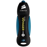 Corsair Voyager 256GB 256GB USB 3.0 (3.1 Gen 1) Typ A Schwarz, Blau USB-Stick - USB-Sticks (256 GB, USB 3.0 (3.1 Gen 1), Typ A, 190 MB/s, Kappe, Schwarz, Blau)