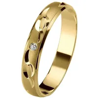 Firetti Trauring Schmuck Geschenk Gold 375 Hochzeit Ehering Trauring "LIEBE", Made in Germany, wahlweise mit oder ohne Brillant gelb|goldfarben 19
