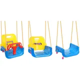 Kruzzel Kinderschaukel 3 in 1 Blau/Bunt
