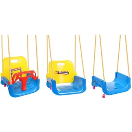 Kruzzel Kinderschaukel 3 in 1 Blau/Bunt