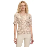 Betty Barclay Basic Shirt mit Rippenstruktur Nature/Camel,42 | 42
