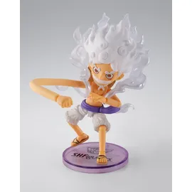 Tamashii Nations One Piece World Collactable Figures x S.H. Figuarts Actionfigur Monkey D. Ruffy Gear 5 8 cm