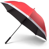Copenhagen Design PANTONE, Regenschirm, hochwertig klassisches Design, 130 cm Durchmesser, wasserabweisend, Griff mit Soft-Touch, Red 2035C