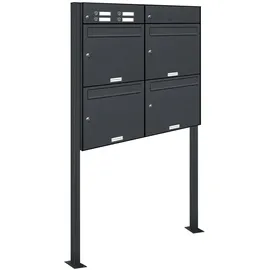 AL Briefkastensysteme Premium Standbriefkasten Anthrazitgrau