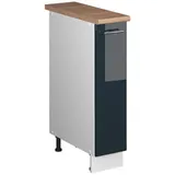 Vicco Apothekerschrank Dunkelblau Hochglanz/Weiß 20 x 82 x 60 cm Blau/Weiß