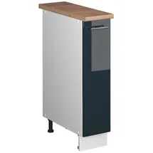 Vicco Apothekerschrank Dunkelblau Hochglanz/Weiß 20 x 82 x 60 cm Blau/Weiß