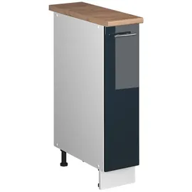 Vicco Apothekerschrank Dunkelblau Hochglanz/Weiß 20 x 82 x 60 cm Blau/Weiß