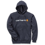 CARHARTT Signature Logo Midweight Hoodie, grau-weiss, Größe S