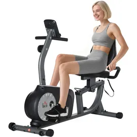 Homcom Heimtrainer Fitnessrad schwarz/silber
