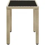 vidaXL Gartentisch 123 x 60 x 74 cm Beige