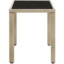 vidaXL Gartentisch 123 x 60 x 74 cm Beige