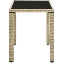vidaXL Gartentisch 123 x 60 x 74 cm Beige