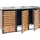 MCW Mülltonnenbox K14 124 x 200 x 84 cm braun
