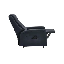 Hukla Fernsehsessel Dean Mikrofaser 70 x 105 x 88 cm Schwarz elektrisch