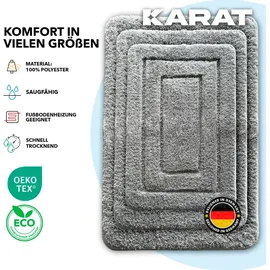 Karat Atlantis Silbergrau 70 x 120 cm