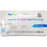 50x RightSign AT1331/21 PEI 90% Nasal Antigen Selbsttest CE1434 Für die Omikron-Variante geeignet