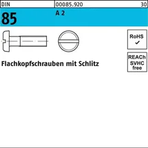 F. REYHER Nchfg. GmbH & Co. KG Flachkopfschraube DIN 85/ISO 1580 Schlitz M5 x 20 A2 500 Stück