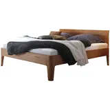 Hasena Massivholzbett Lisiano 140 x 200 cm Holz Eiche cognac