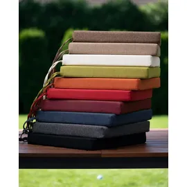 sunnypillow Sitzauflage 40 x 40 x 5 cm cremefarben 4-tlg.