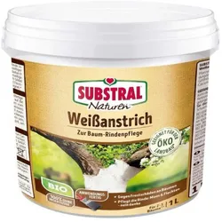 Substral Naturen Bio Weißanstrich, gegen Frostschäden an Obst und Ziergehölzen, 1 Liter, 30630