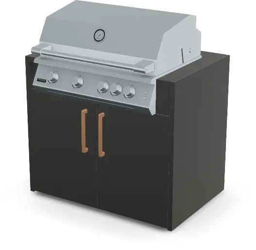 Brabura Fusion 400 RS Modul - Basalt Schwarz / Anthrazit / Holzgriff