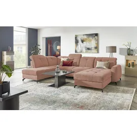 Medium Wohnlandschaft Leandro II ¦ rosa/pink ¦ Maße (cm): B: 355 H: 101 T: 208.0