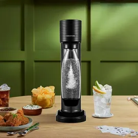 Sodastream Gaia schwarz + PET-Flasche + Zylinder