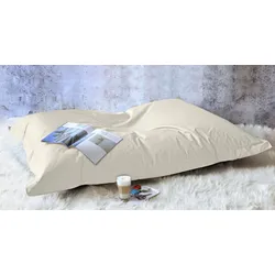 Sitzsack KINZLER "Sylt", beige (natur), B:130cm H:15cm, Baumwolle, Sitzsäcke