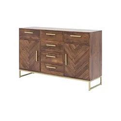 Sideboard aus Massivholz Calatria , holzfarben , Maße (cm): B: 160 H: 90 T: 39