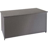 MCW Poly-Rattan Kissenbox MCW-D88, Gartentruhe Auflagenbox Truhe Premium grau, 80x160x94cm 950l