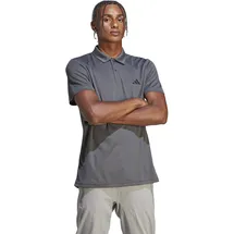 adidas Train Essentials Training Polo Shirt, Grey five/black XL