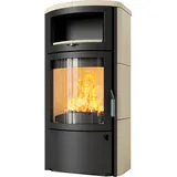 Kaminofen HARK 44 GT ECOplus 8 kW - Ofenkacheln: Quarz-Weiß - Korpus: graphit