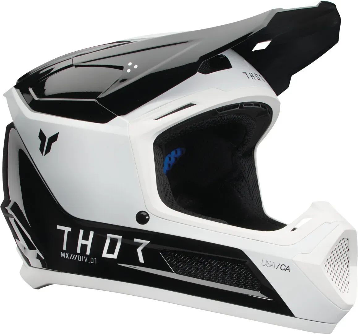 Thor Fleet Storm Kinder Motocross Helm, schwarz-weiss, Größe M