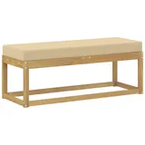 vidaXL Hocker Bank 115 x 43 x 45 cm Beige