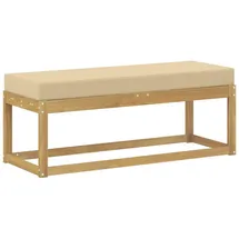 vidaXL Hocker Bank 115 x 43 x 45 cm Beige