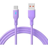 Akyga USB-A auf USB-C 1 m Violett