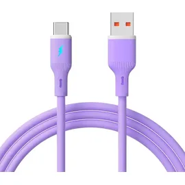 Akyga USB-A auf USB-C 1 m Violett