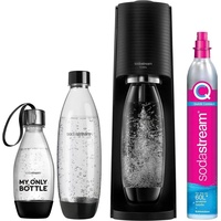 SodaStream Wassersprudler Wassersprudler TERRA Vorteilspack mi CO2-Zylinder Sprudelwassergerät, (Sodastream 2x 1L spülmaschinenfeste Kunststoff